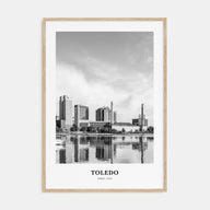 Toledo, Ohio Portrait B&W Poster