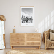 Toledo, Ohio Portrait B&W Poster