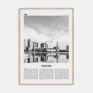 Toledo, Ohio Travel B&W Poster