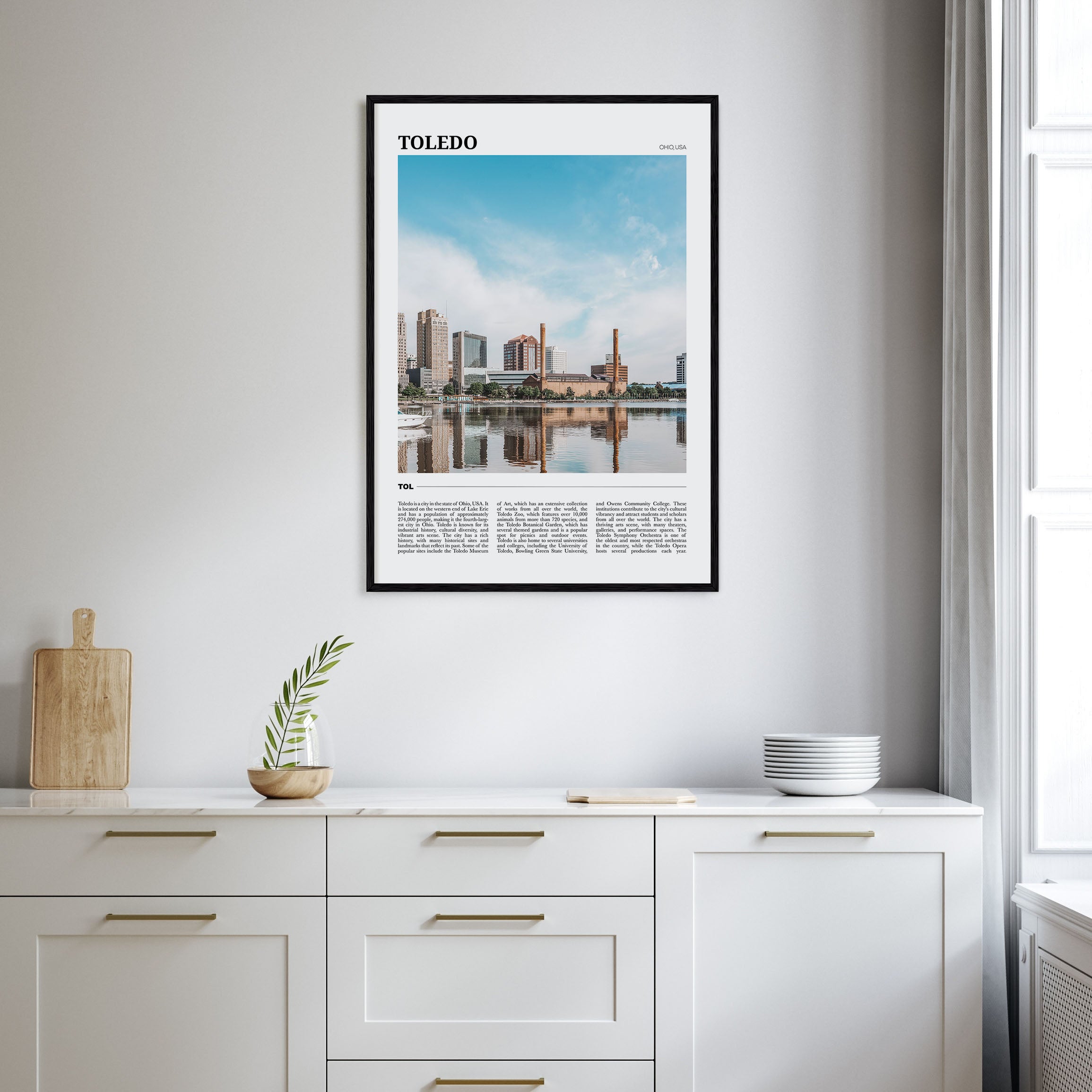 Toledo, Ohio Travel Color Poster