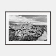 Toledo, Spain Landscape B&W Poster