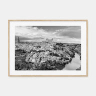 Toledo, Spain Landscape B&W Poster
