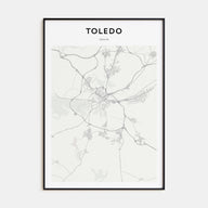 Toledo, Spain Map Portrait Poster