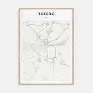 Toledo, Spain Map Portrait Poster