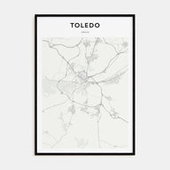 Toledo, Spain Map Portrait Poster