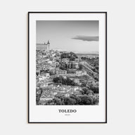 Toledo, Spain Portrait B&W Poster