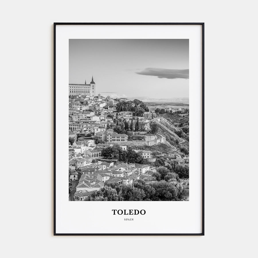 Toledo, Spain Portrait B&W Poster