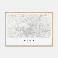 Toluca Map Landscape Poster