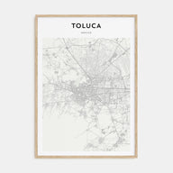 Toluca Map Portrait Poster