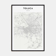 Toluca Map Portrait Poster
