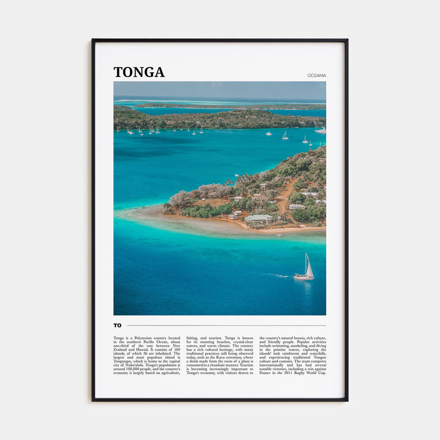 Tonga Travel Color Poster