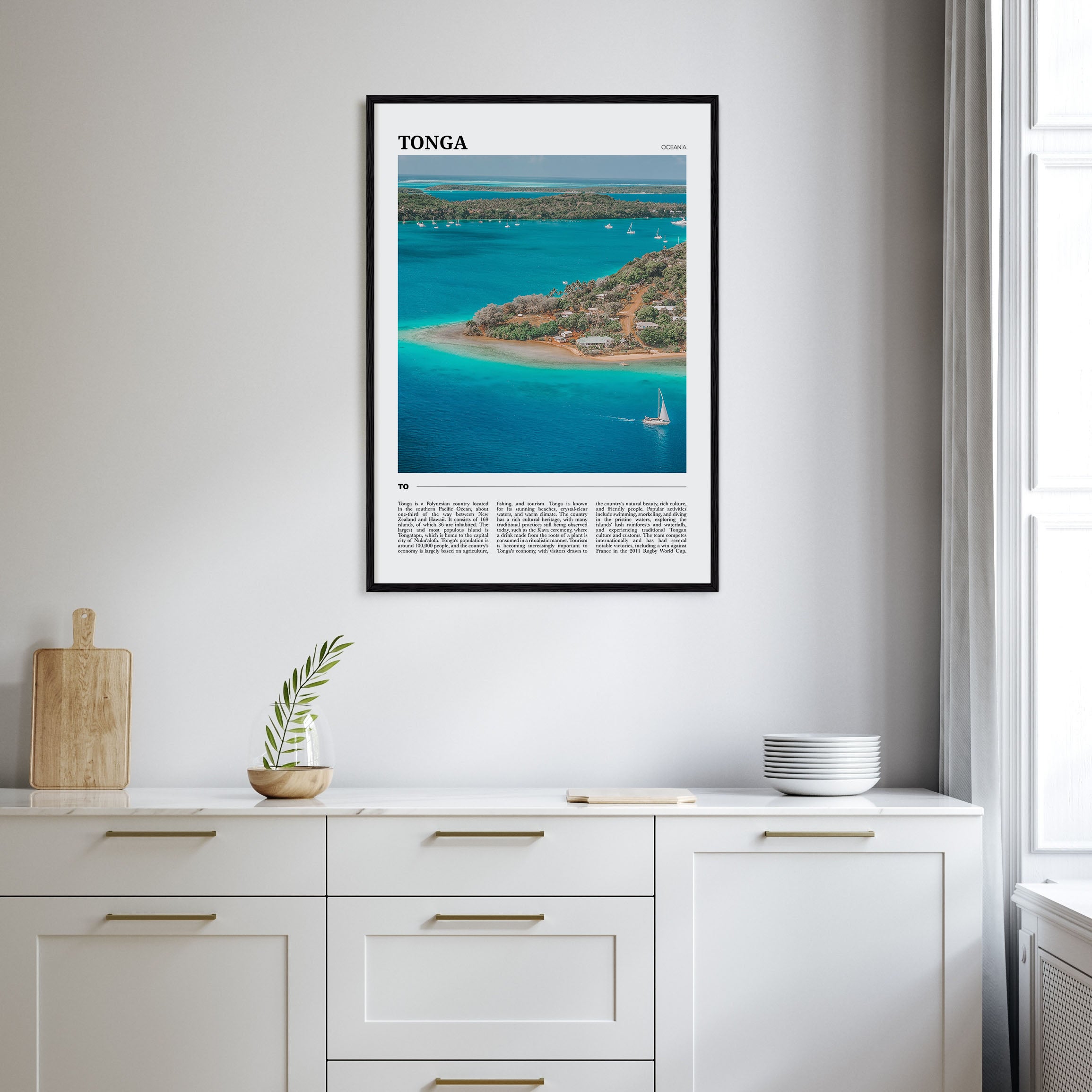 Tonga Travel Color Poster