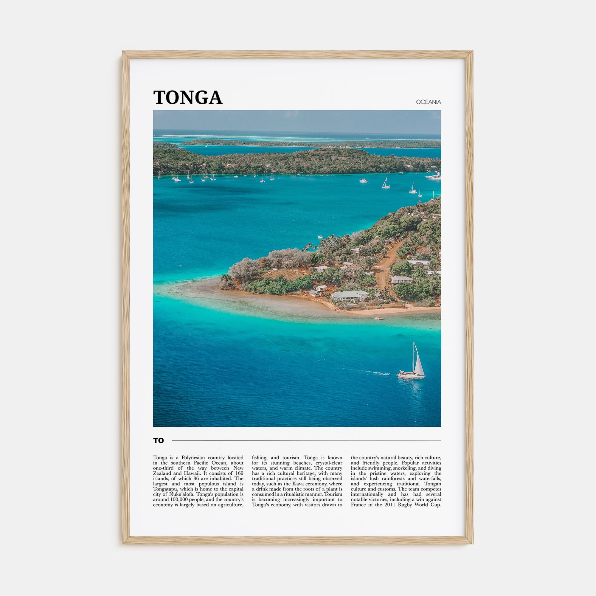 Tonga Travel Color Poster