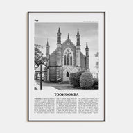 Toowoomba Travel B&W Poster