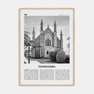 Toowoomba Travel B&W Poster