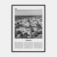 Topeka Travel B&W Poster