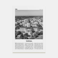 Topeka Travel B&W Poster
