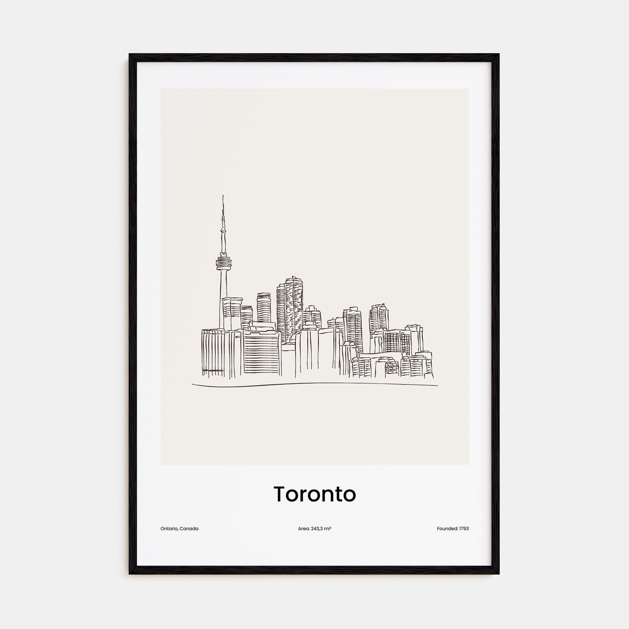 Toronto Drawn No 1 Poster