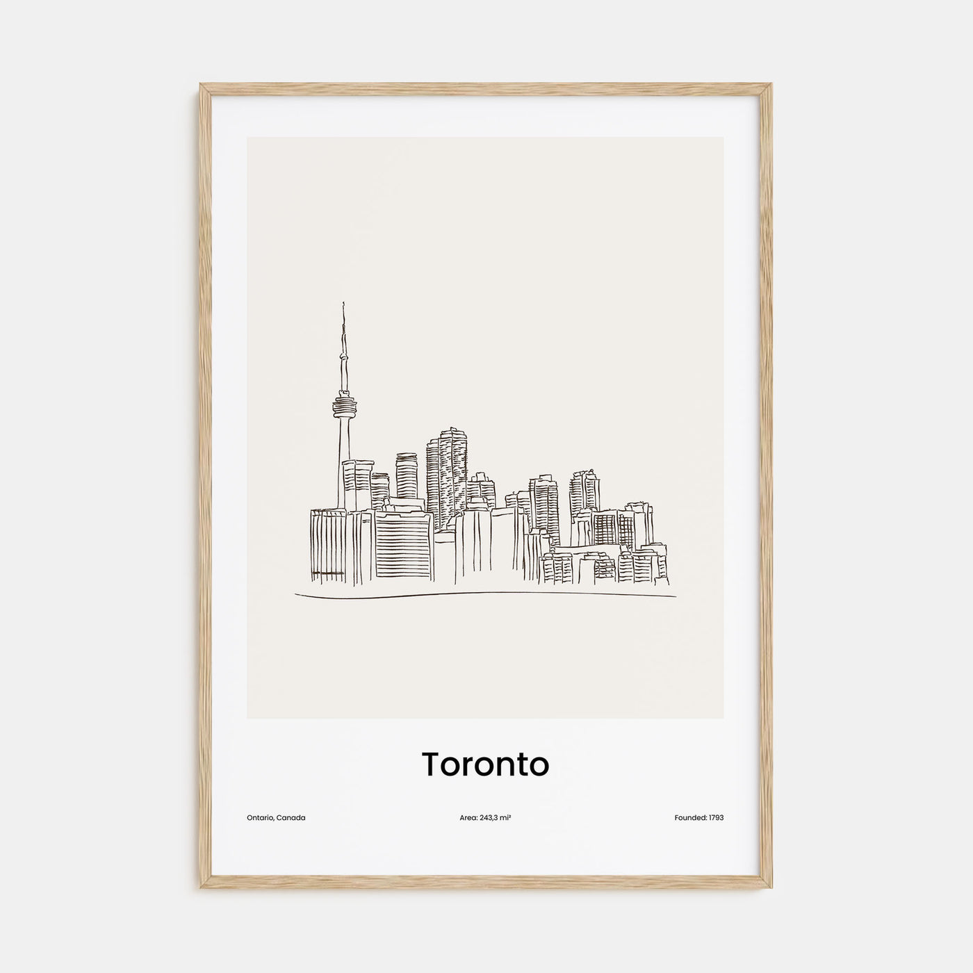 Toronto Drawn No 1 Poster