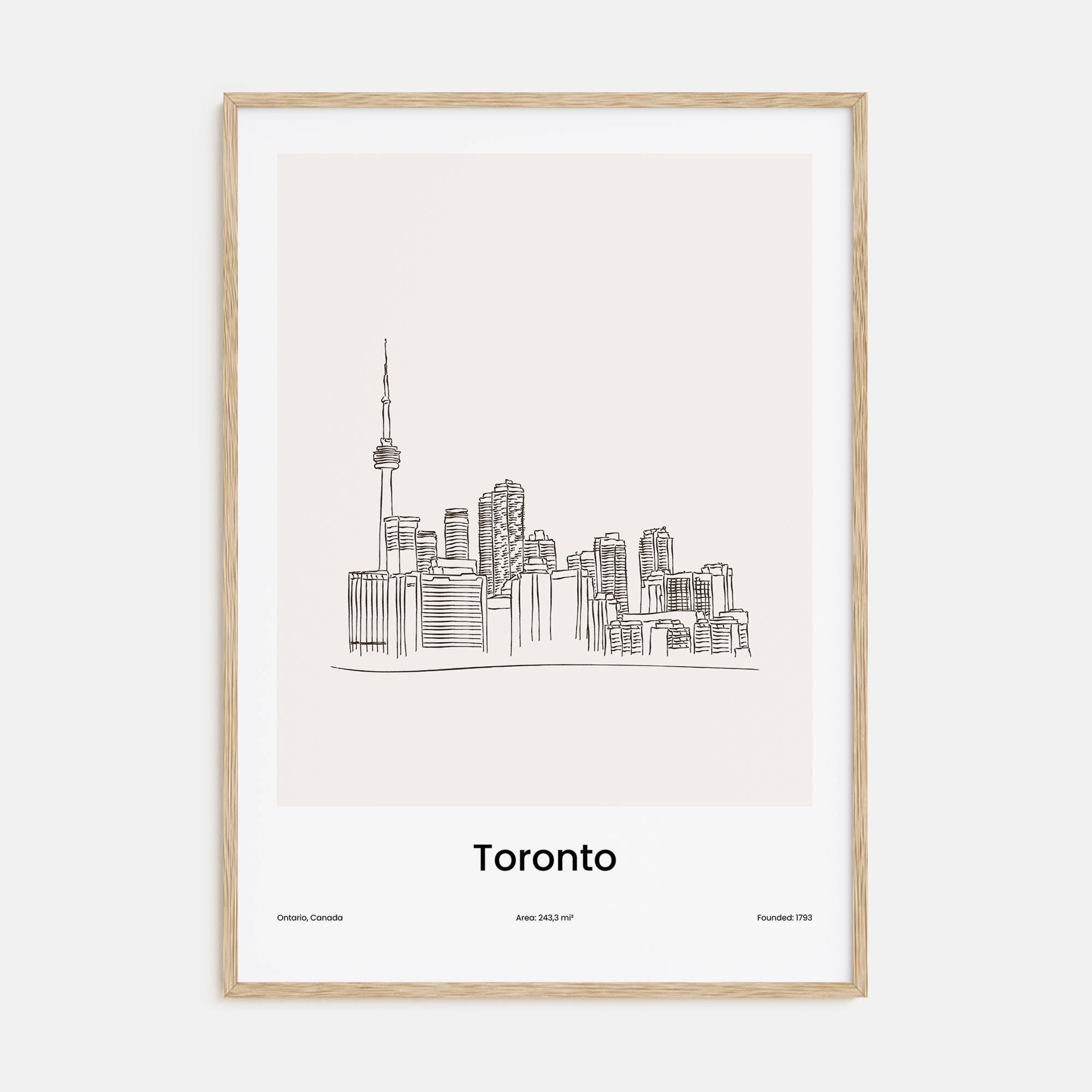 Toronto Drawn No 1 Poster