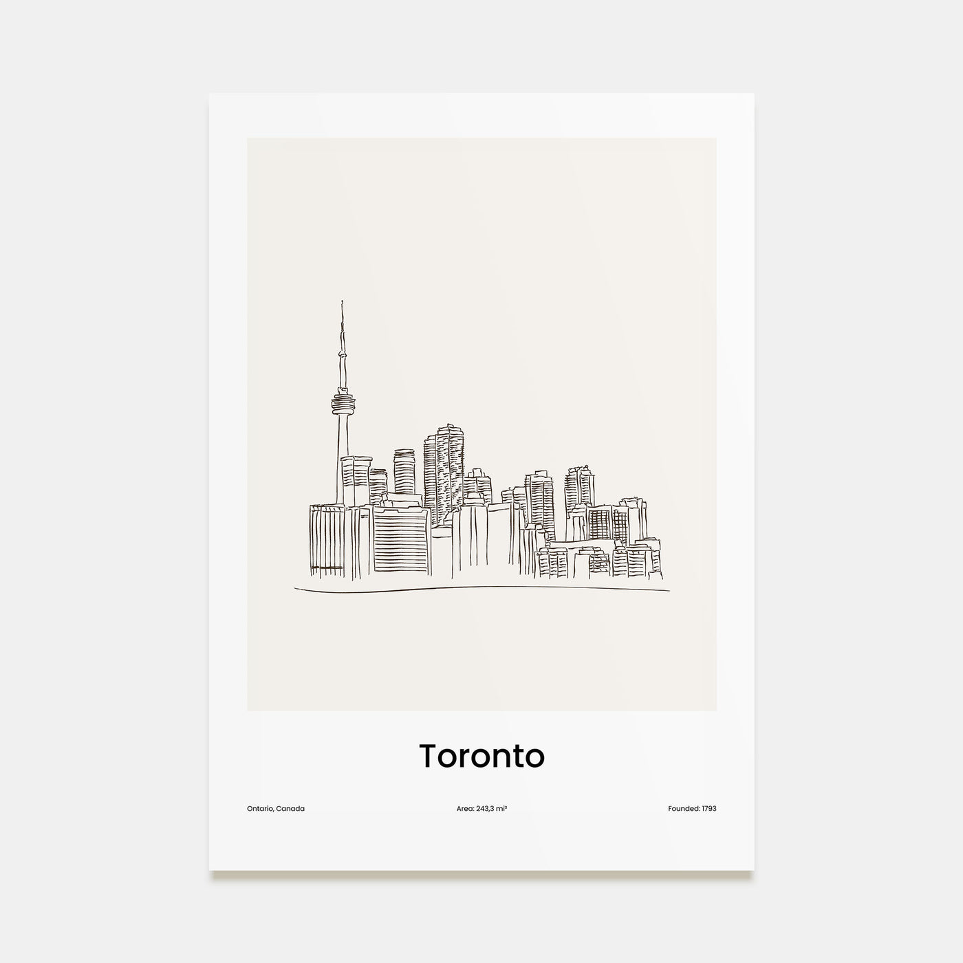 Toronto Drawn No 1 Poster