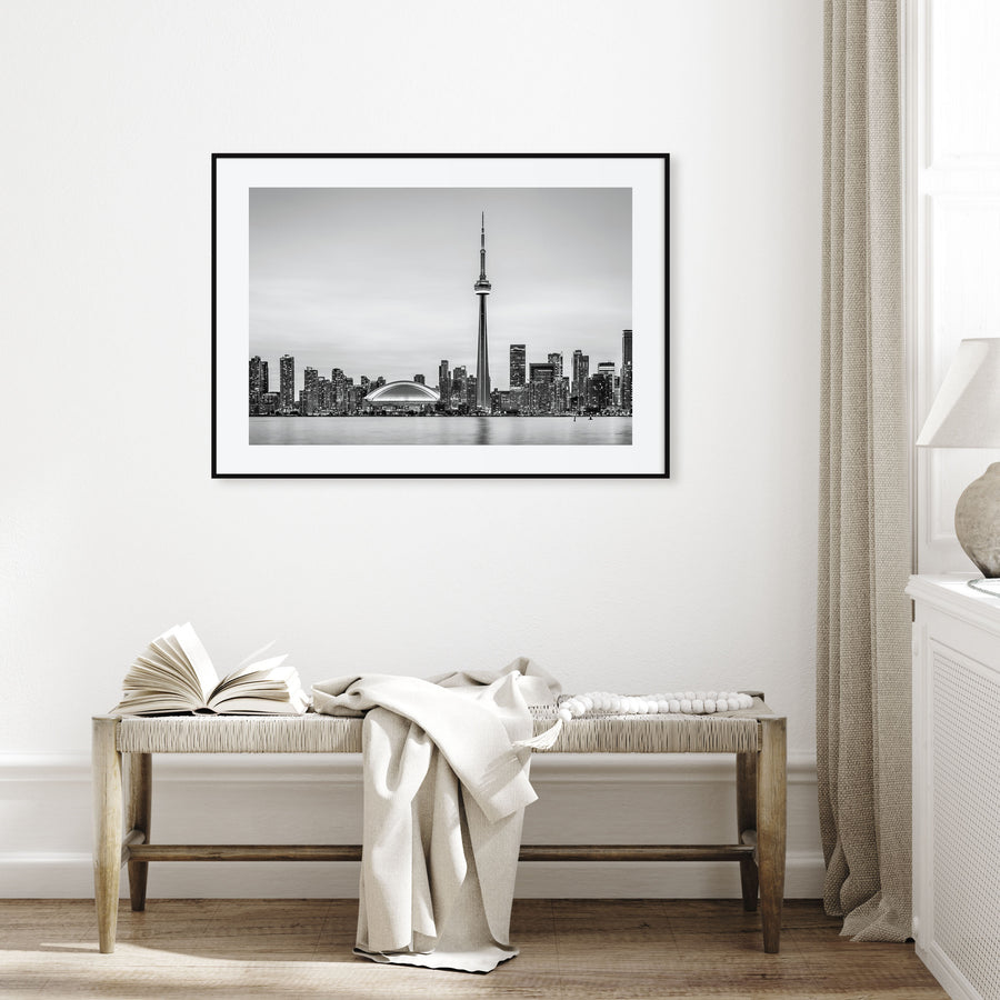Toronto Landscape B&W Poster
