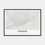 Toronto Map Landscape Poster
