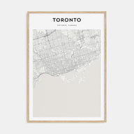 Toronto Map Portrait Poster
