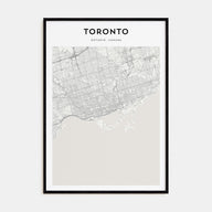Toronto Map Portrait Poster