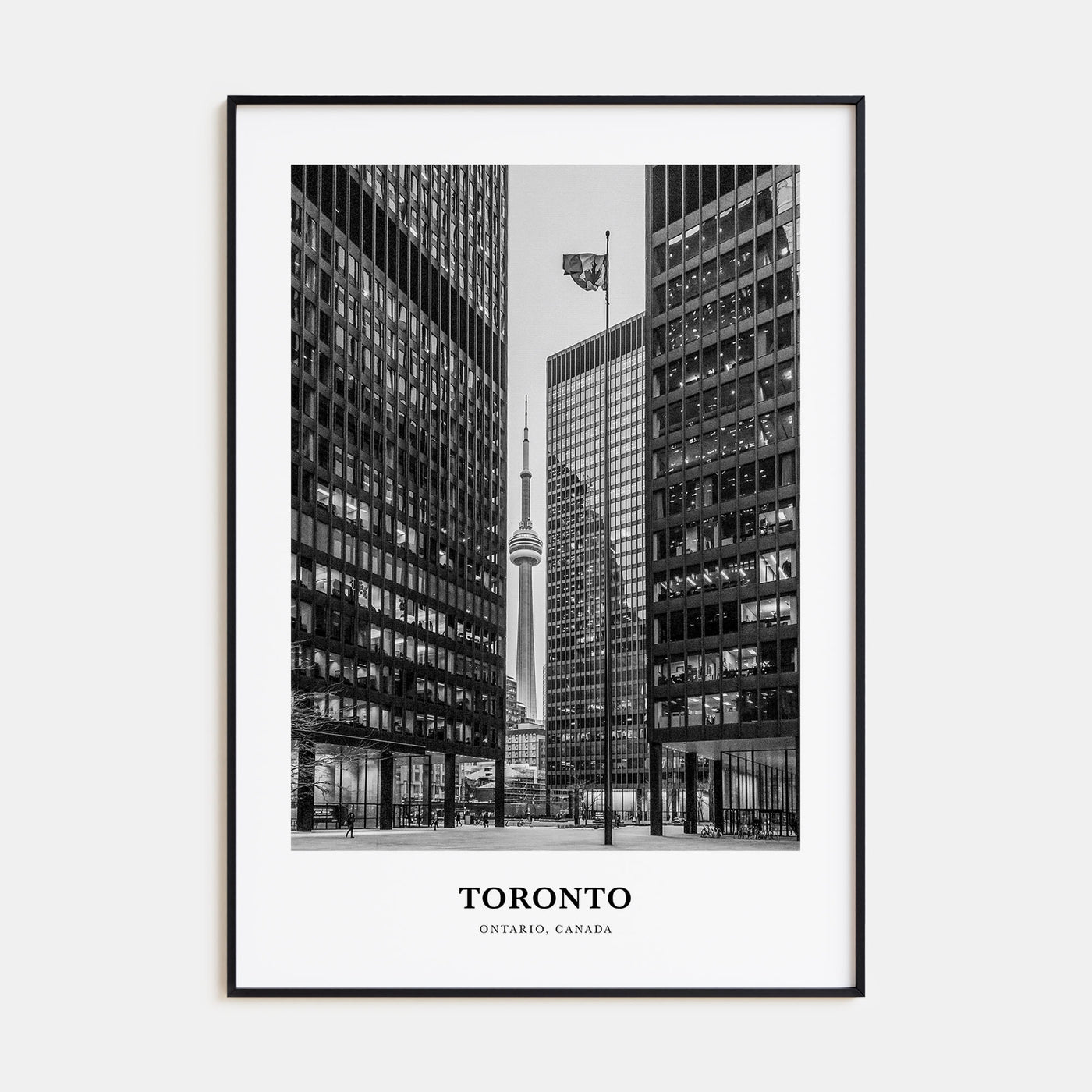 Toronto Portrait B&W No 5 Poster