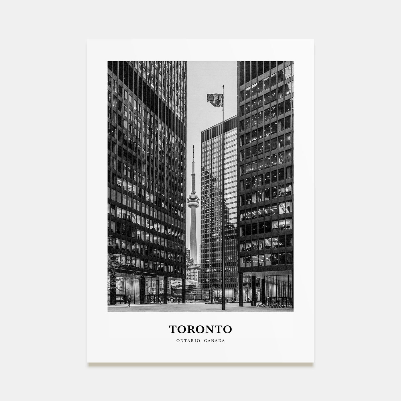 Toronto Portrait B&W No 5 Poster
