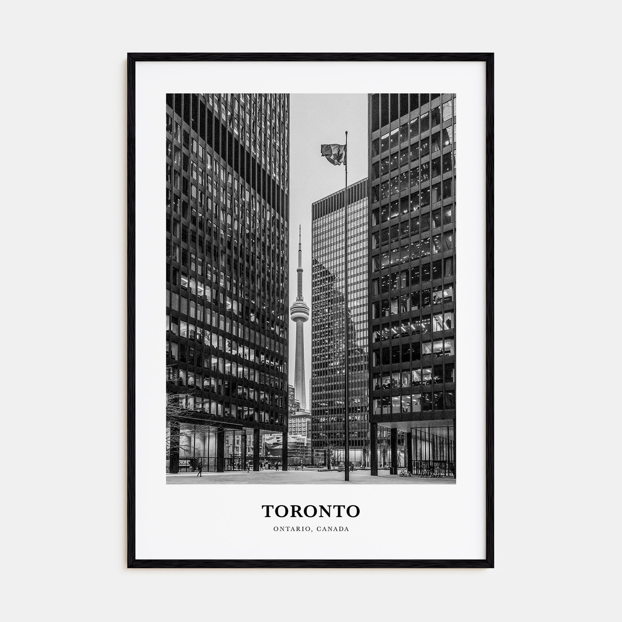 Toronto Portrait B&W No 5 Poster