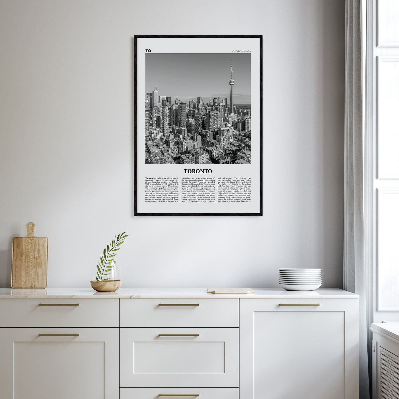 Toronto Travel B&W No 1 Poster