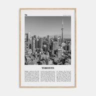 Toronto Travel B&W No 1 Poster