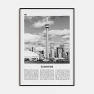 Toronto Travel B&W No 3 Poster