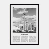 Toronto Travel B&W No 3 Poster