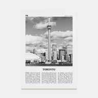 Toronto Travel B&W No 3 Poster