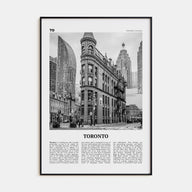 Toronto Travel B&W No 4 Poster