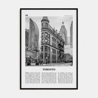 Toronto Travel B&W No 4 Poster