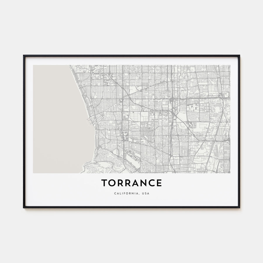 Torrance Map Landscape Poster