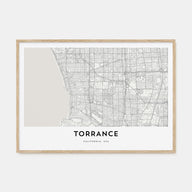 Torrance Map Landscape Poster