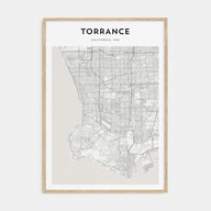 Torrance Map Portrait Poster