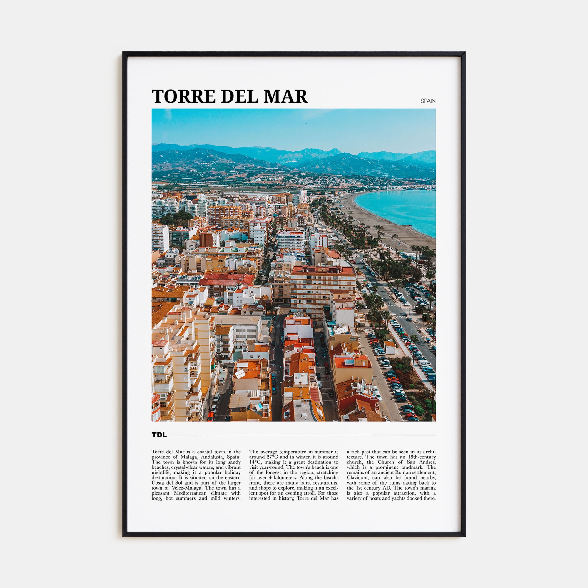 Torre del Mar Travel Color Poster