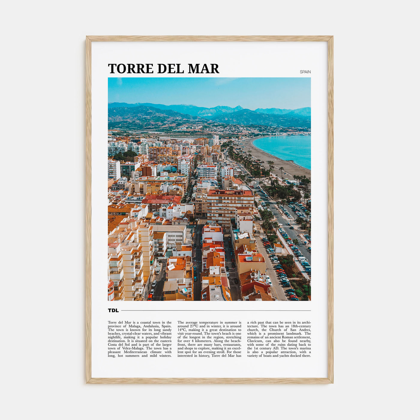 Torre del Mar Travel Color Poster