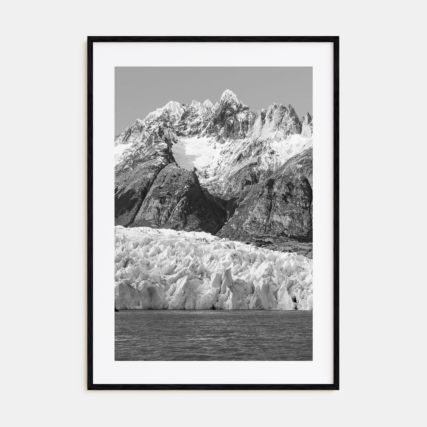 Torres del Paine Photo B&W Poster