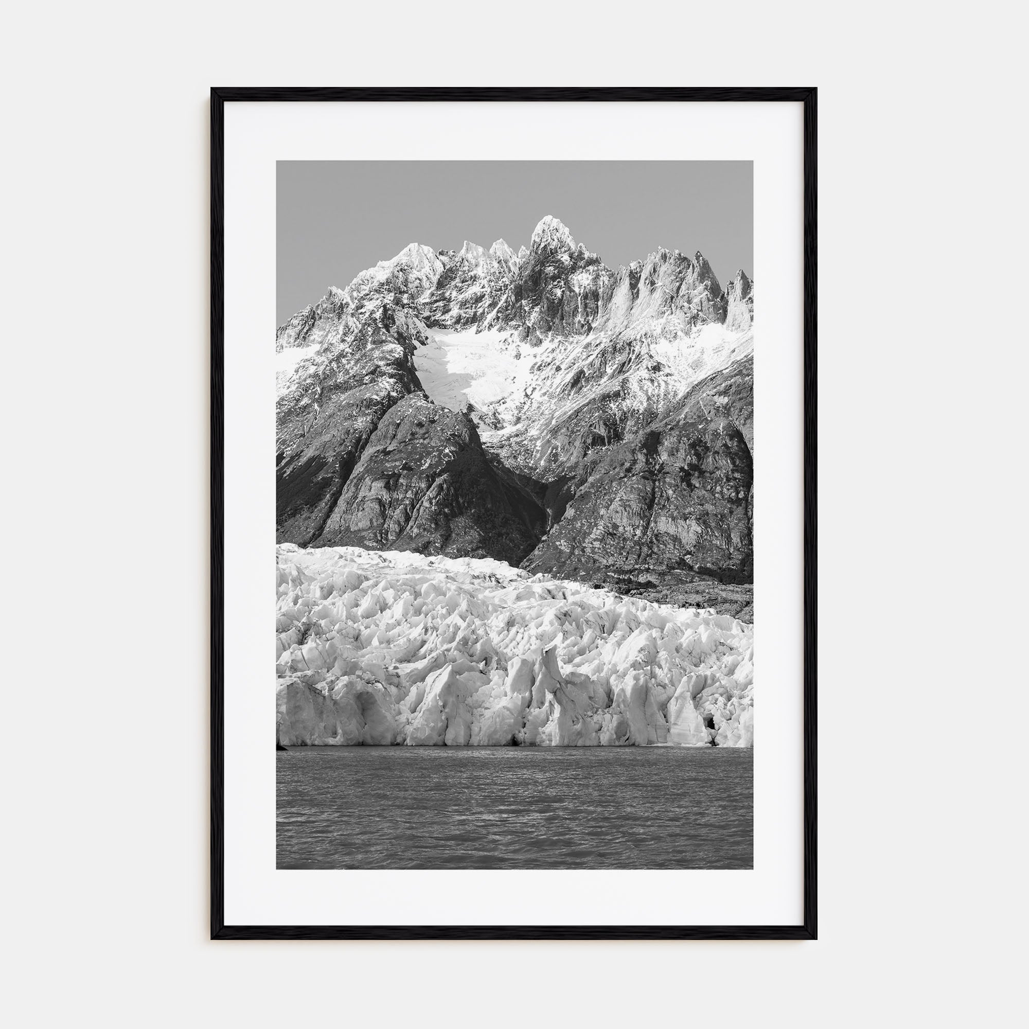 Torres del Paine Photo B&W Poster