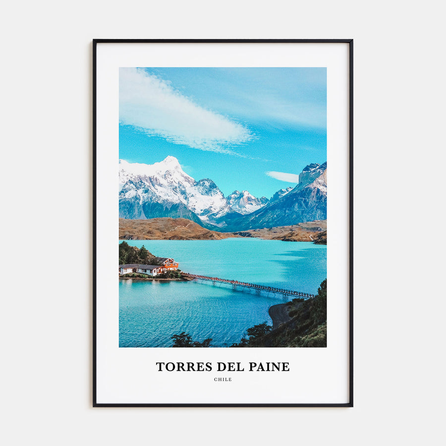 Torres del Paine Portrait Color Poster