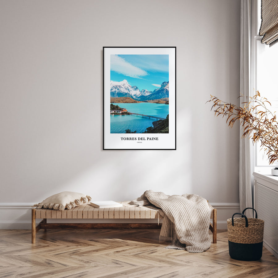 Torres del Paine Portrait Color Poster