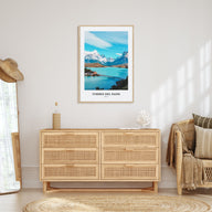 Torres del Paine Portrait Color Poster
