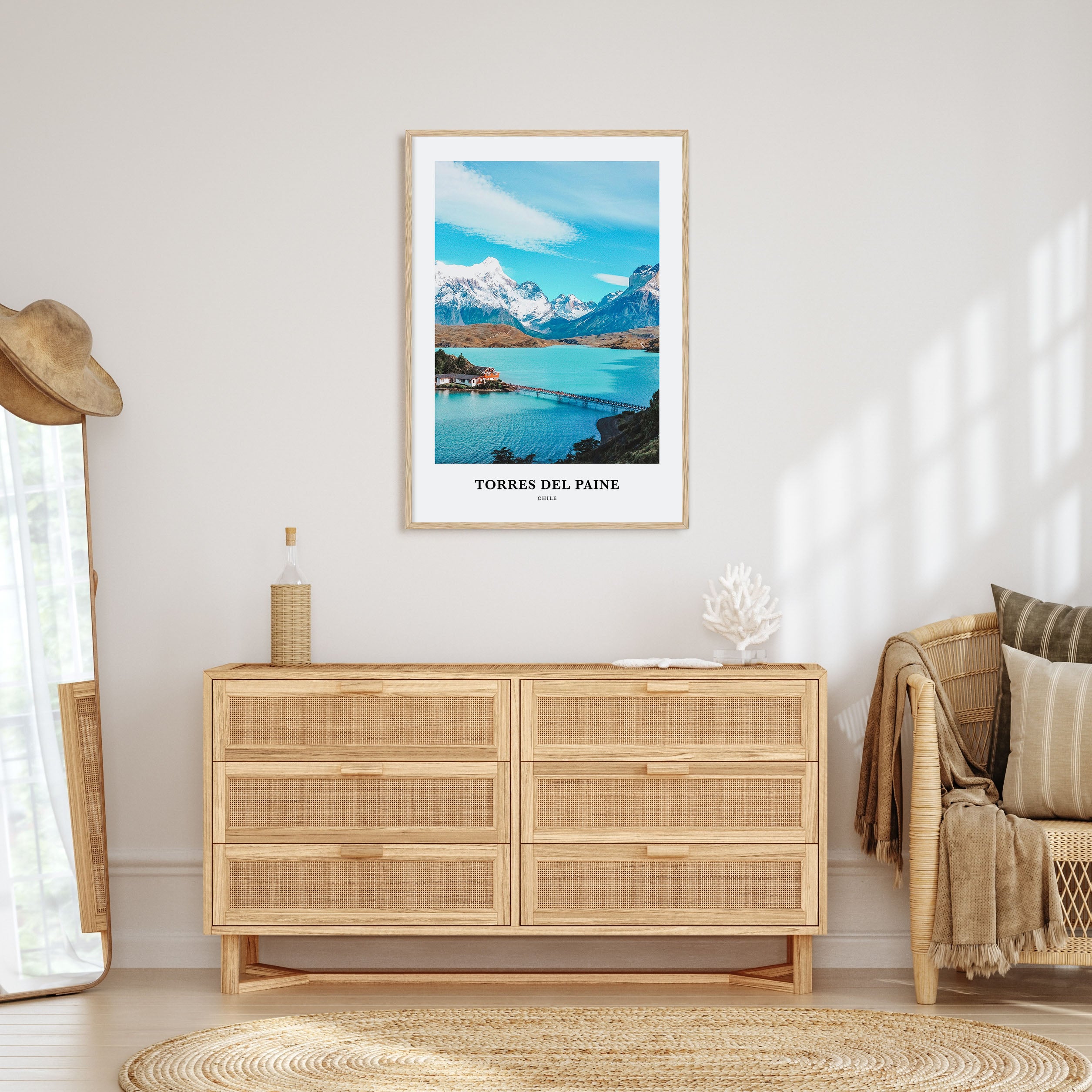 Torres del Paine Portrait Color Poster